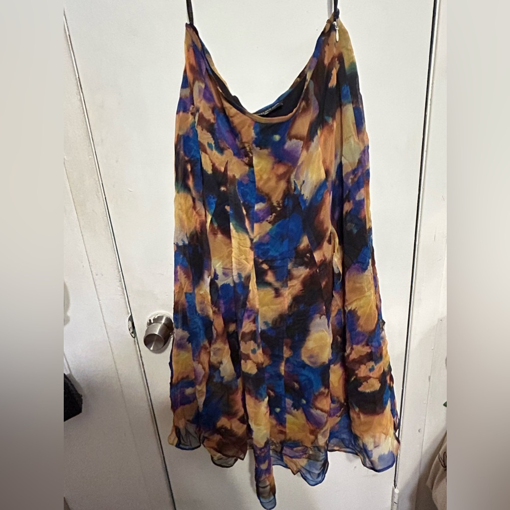 Multi color Silk Skirt